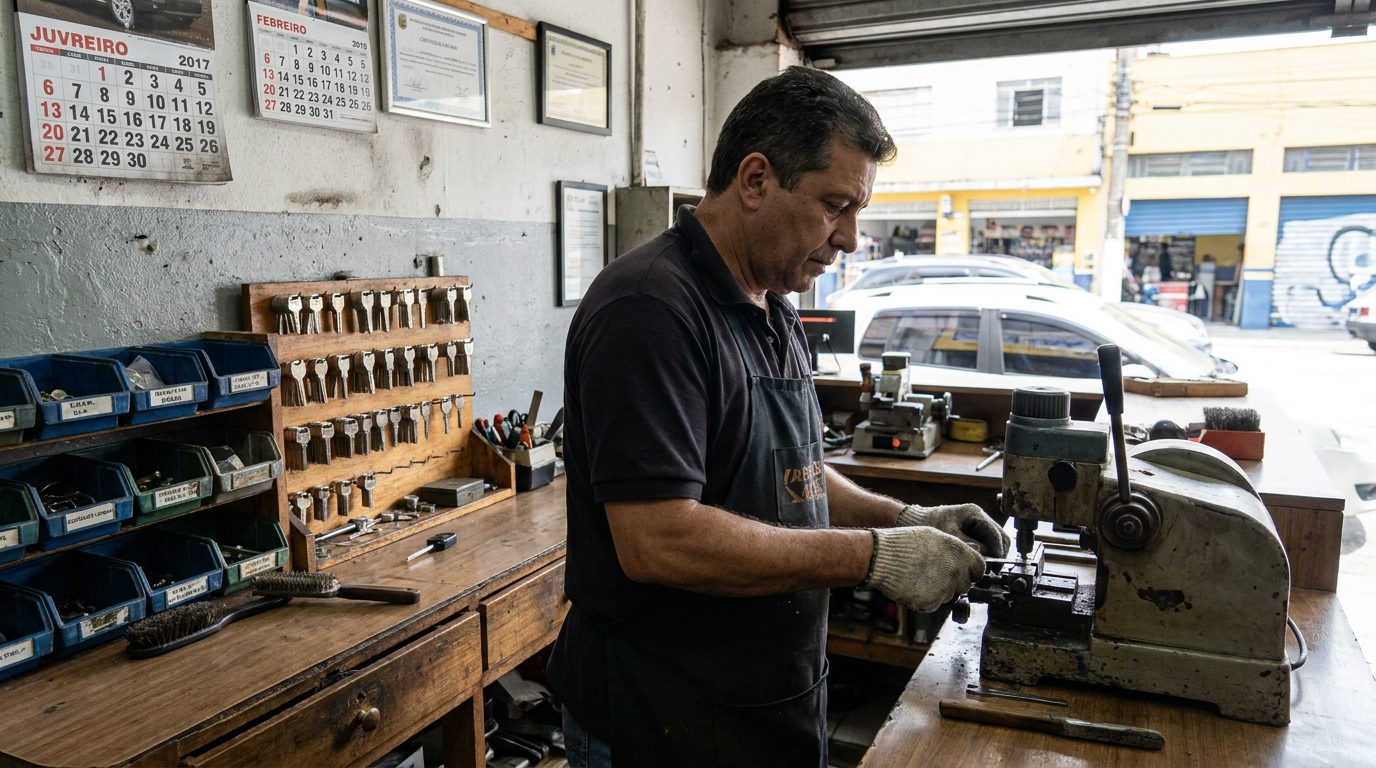 Confecção de Chave Automotiva perto de mim no Arthur Thomas, Londrina‑PR