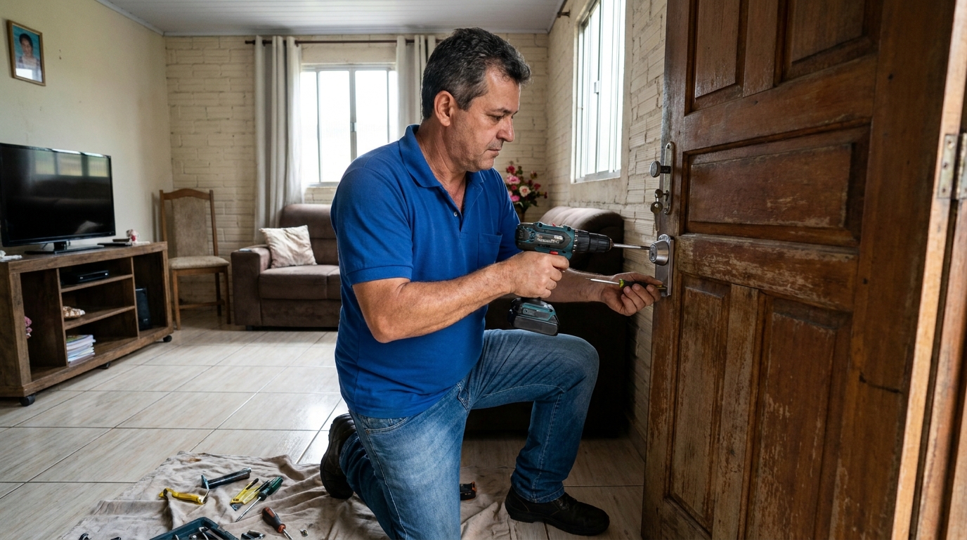 Serviço de Instalação de Fechadura Residencial no Centro, Londrina‑PR